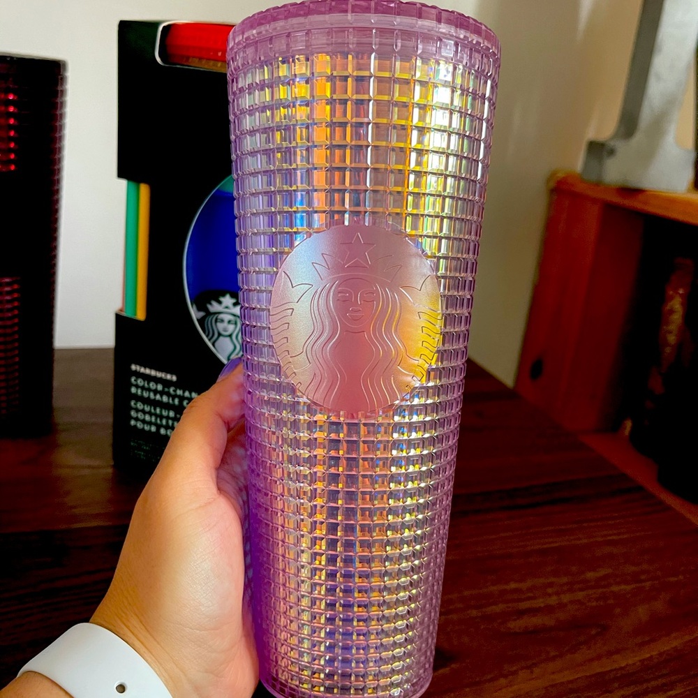 Pink Starbucks grid